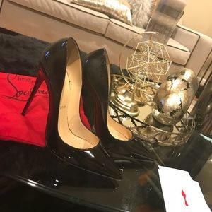christian louboutin  black 120mm size 39